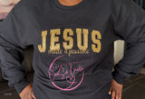 JESUS MADE IT POSSIBLE embroidered sweatshirt
