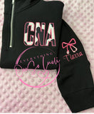 Fabric “Pearl” Quarter zip