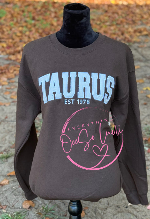 Chocolate Zodiac sign sweatshirt