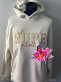 FABRIC APPLIQUÉ embroidered sweatshirt